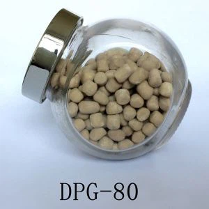 Predispered rubber accelerator DPG-80